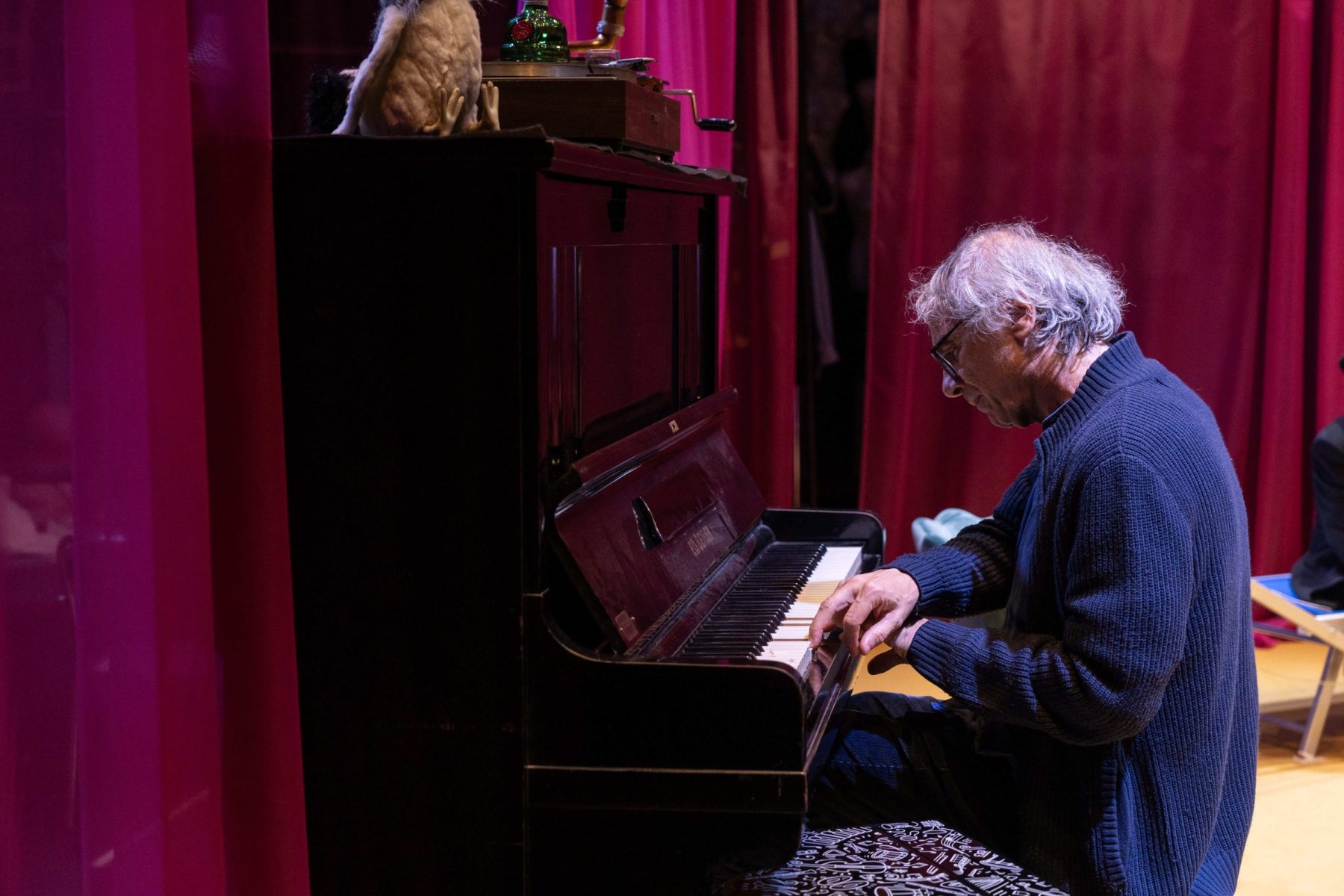 Alessandro Nidi durante le prove di Diciassette Cavallini