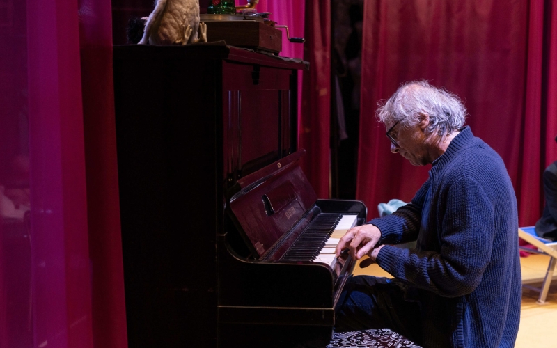 Alessandro Nidi durante le prove di Diciassette Cavallini